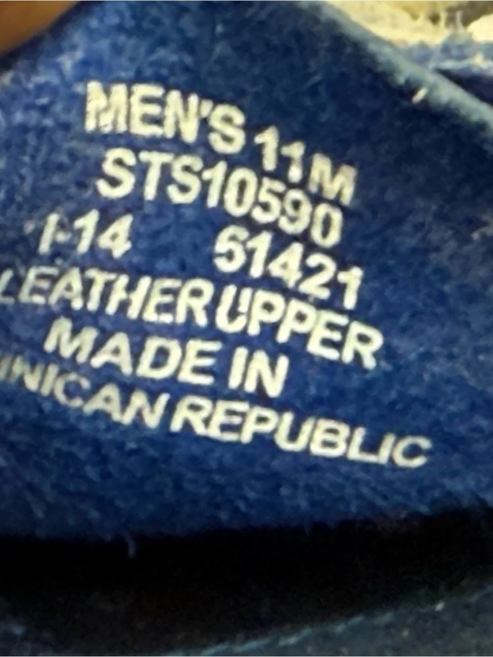 Sperry A/O 2-Eye Royal Blue Leather Boat Shoes Men’s 11⁠